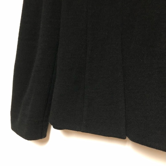 Armani Collezioni Wool Crepe Jacket Blazer Womens Size 10 Luxury Black Career - Picture 6 of 9